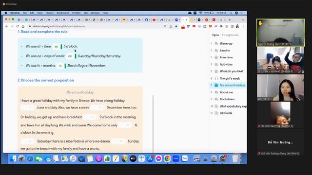 #6 Reveiw Use present Simple and on - at - in I Mr Hai Lan смотреть онлайн