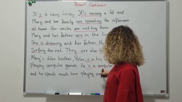 Lesson 27.Present Continuous in a text - koha e tashme e vazhduar në një tekst смотреть онлайн