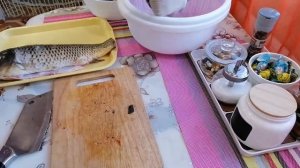 Карп жареный на сковороде, с золотистой корочкой. О большой пользе карпа.