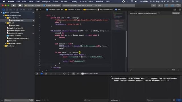 SwiftUI Tutorial: Fetch Nested JSON Data Covid 19 API #17 (GET)| Tutorial SwiftUI Indonesia #covid1 смотреть онлайн