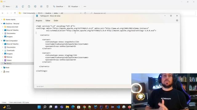 Criando o arquivo settings.xml na pasta .m2 do Maven (servers) смотреть онлайн