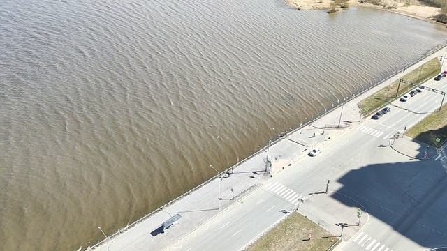 Вид с 22 этажа на Финский залив. Санкт-Петербург