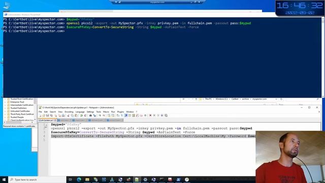 Pfx Renewal automation on IIS - Lets Encrypt Https - Certbot - install ssl - win server смотреть онлайн