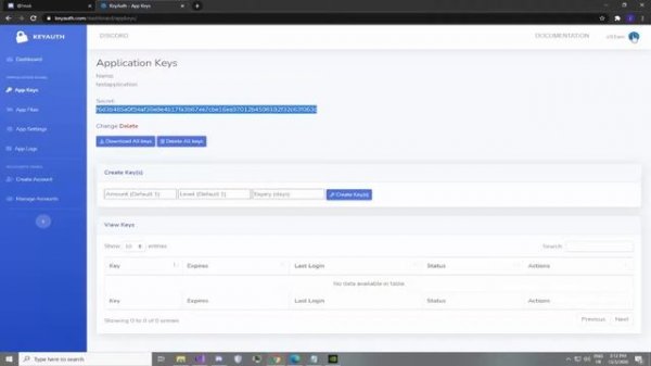 How to add authentication in c++ program using keyauth