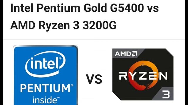 Intel platinum G 5400 VS AMD Ryzen 3 3200 G смотреть онлайн
