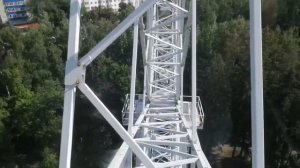 Вид из колеса обозрения в парке им. Гафури на город Уфа