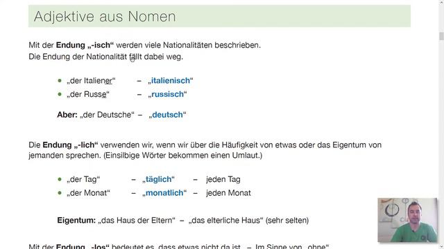 [49] Adjektivbildung - Neue Adjektive aus Nomen, Verben und Adverbien смотреть онлайн