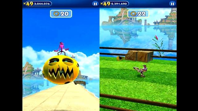 Sonic Dash Sonic VS Blaze Gameplay (iOS, Android) Part 1 смотреть онлайн
