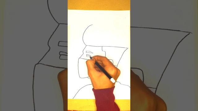 A Boy with Mask Sketch for beginners I How to Draw a Boy | draw a boy hair | Ali art..... смотреть онлайн
