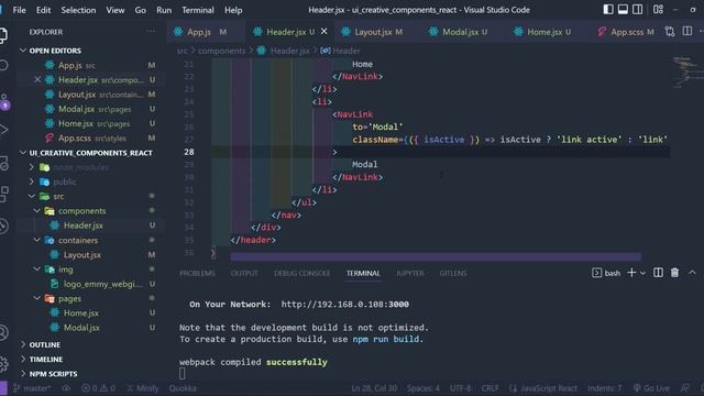 Navigation Menu With ReactJS using React Router and SASS смотреть онлайн