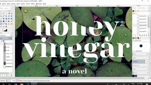 Making a (fan) book cover in GIMP | Honey Vinegar смотреть онлайн