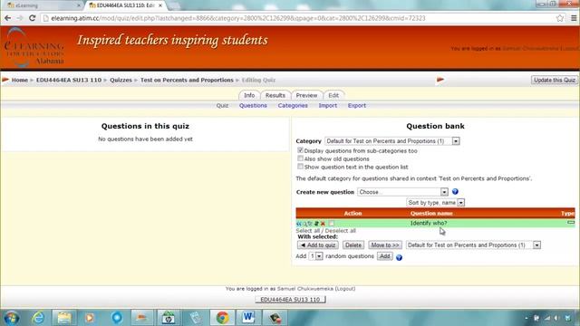 Moodle CMS: Add a Quiz смотреть онлайн