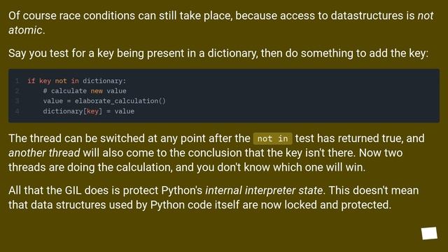 Why Do I have to worry about Thread Safety in CPython? смотреть онлайн