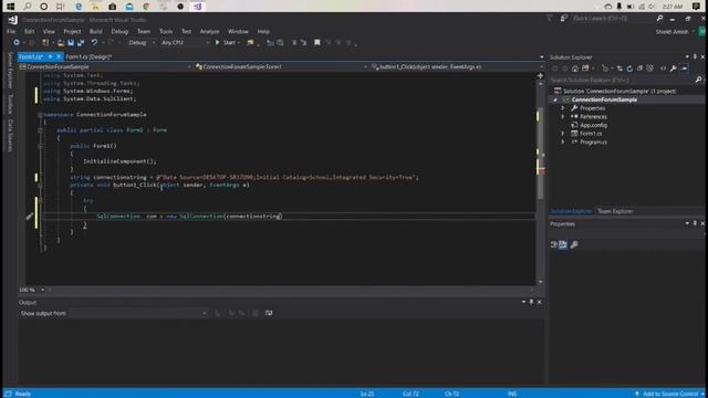 How To Connect C# Forum with SQL Server DataBase/ show all data From Table/// смотреть онлайн