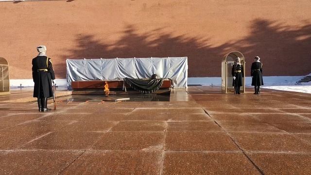 Смена караула на могиле неизвестного солдата. Change of guard at the grave of an unknown soldier. смотреть онлайн