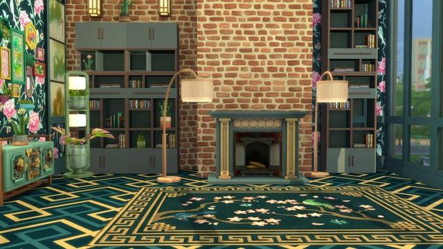 Decor to the Max Living Room | The Sims 4 Stop Motion Speed Build | No CC смотреть онлайн