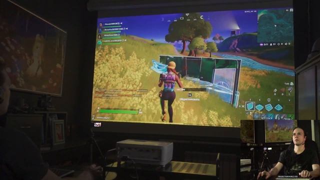 Тупим в Fortnite на проекторе (ViewSonic PX706HD) Ч.1 смотреть онлайн