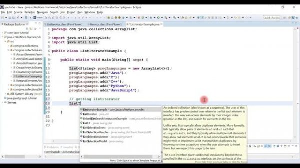 Collection Framework in Java - #11 - ListIterator Interface with Coding Example