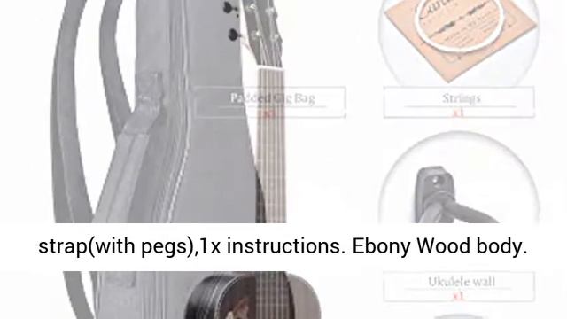 30 inch Caramel CB904G Ebony Wood Electric Guitalele Small Guitar Kit Beginner Guitarlele - Overvie смотреть онлайн