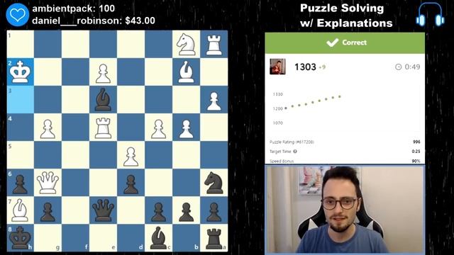 How to Solve Chess Tactics | 1200-1400 Puzzles Training смотреть онлайн
