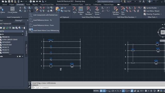 AutoCAD Electrical Basic: Link components with dashed line, Insert reference arrow –to/from смотреть онлайн