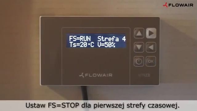Flowair Panel VNTLCD Programator 5 B2 Instrukcja Obsugi