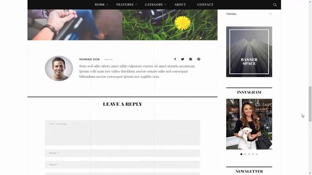 Themes for Wordpress - Malena | A Fashionable Blog Theme смотреть онлайн