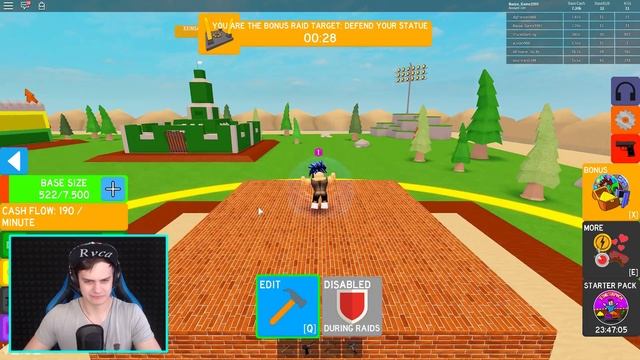СТРОЙ БАЗУ и ГРАБЬ ПРОТИВНИКОВ !!! Roblox смотреть онлайн