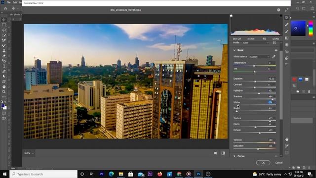 TURNING A NAIROBI CITY PHOTO INTO A PRO PHOTO USING PHOTOSHOP 2021 (CAMERA RAW FILTER) смотреть онлайн