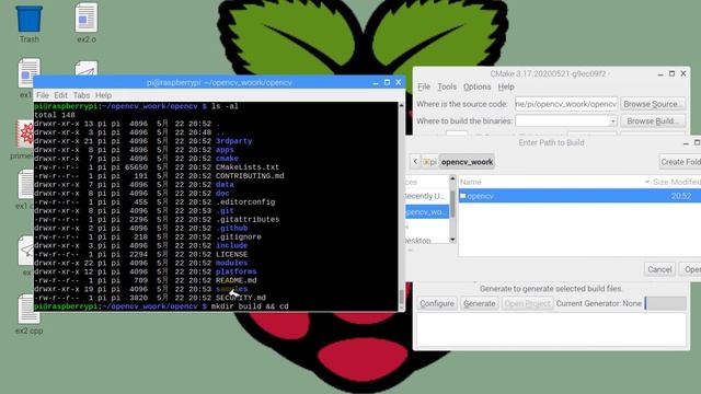 Raspberry Pi 3B+手動裝cmake, cmake-gui與openCV4.3 смотреть онлайн