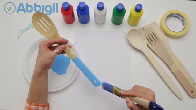 Яркие лопатки для кухни своими руками