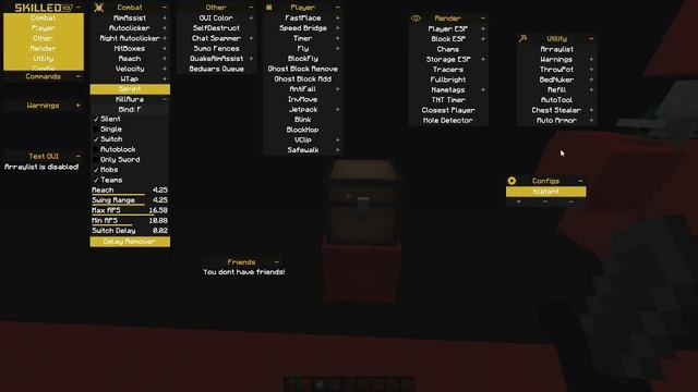 KillAura, Blink, Safewalk, and Cheststealer (Skilled V4 Devlog) смотреть онлайн