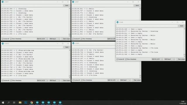 Multiple Lora clients with a Server communication смотреть онлайн