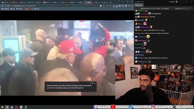 HasanAbi React to Ron DeSantis vs Donald Trump Rizz | HasanAbi Network смотреть онлайн