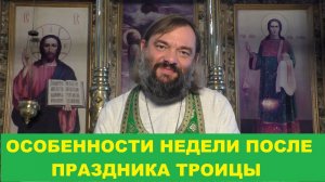 Особенности недели после праздника Троицы. Священник Валерий Сосковец