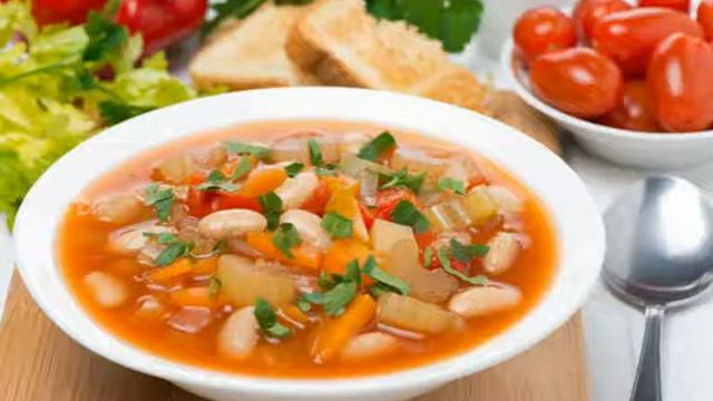 Суп Овощной салют Вегетарианский суп смотреть онлайн