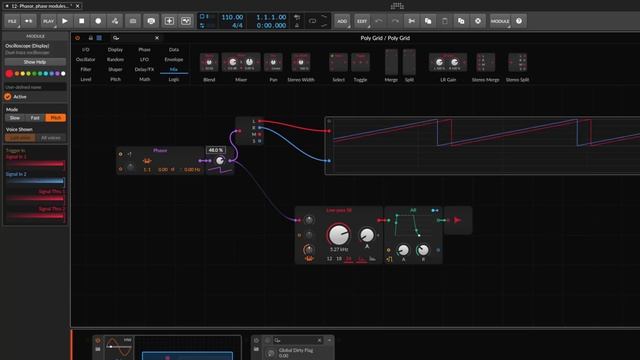The Bitwig Grid - Phasor & phase modules. E12 смотреть онлайн