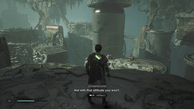 Star Wars Jedi Fallen Order Tomb of Miktrull Central Chasm Puzzle Activate Magnetic Pull смотреть онлайн