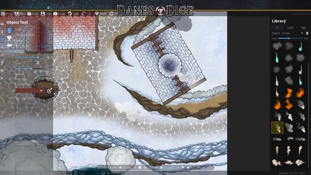 Snowy Square | TTRPG Battlemap Timelapse [DungeonDraft] смотреть онлайн