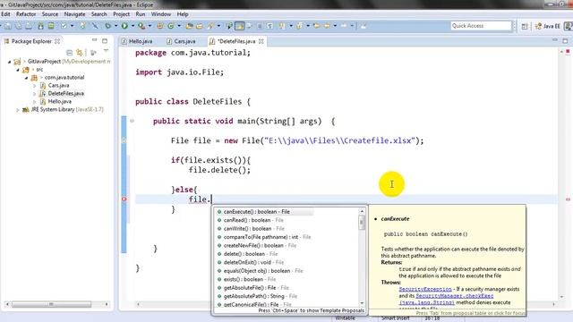 Java Tutorials | How to Delete files in Java examples смотреть онлайн