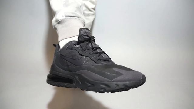 Nike Air Max 270 React Black CI3866-003 on feet смотреть онлайн