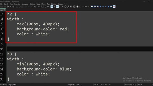 CSS || USE MATHEMATICAL FUNCITONS - CALC, MAX, MIN || TUTORIAL. смотреть онлайн