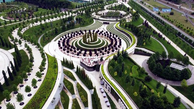 Relax video. Park Krasnodar. Aerial view. Релакс видео. Парк Краснодар. С высоты птичьего полета. смотреть онлайн