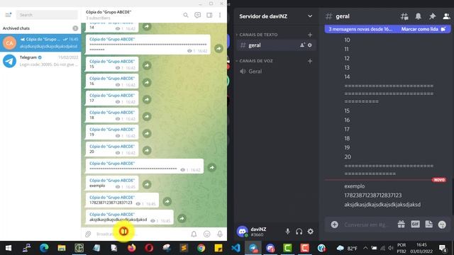Auto-forward from Telegram to Discord/Encaminhamento automático do Telegram para o Discord. смотреть онлайн