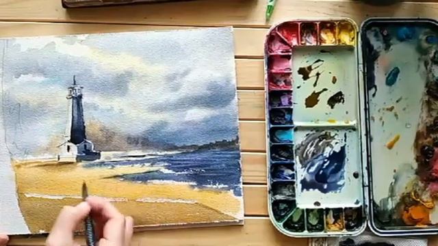 Пейзаж акварелью. Эфир от 31.03.2020 смотреть онлайн