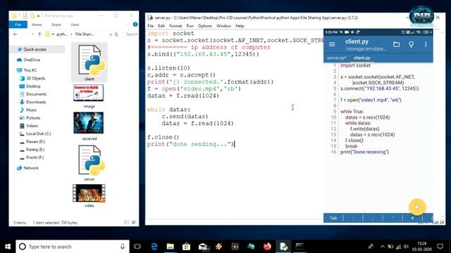 Make File sharing app in python || how to make xender app in python || android↔️pc file share app смотреть онлайн