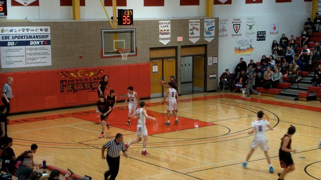2022 Region 4 Boys BB Tournament Dunseith 67  Warwick 65 (first Half Only)