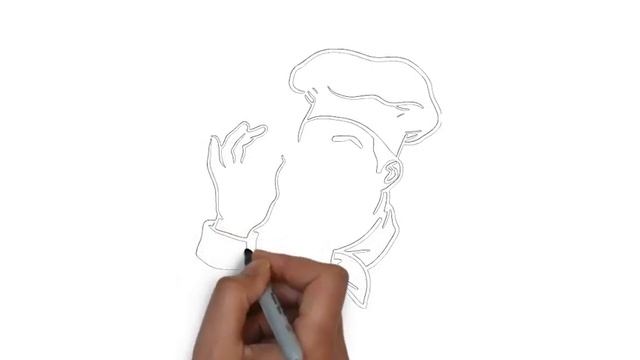 как нарисовать повара, how to draw chef смотреть онлайн