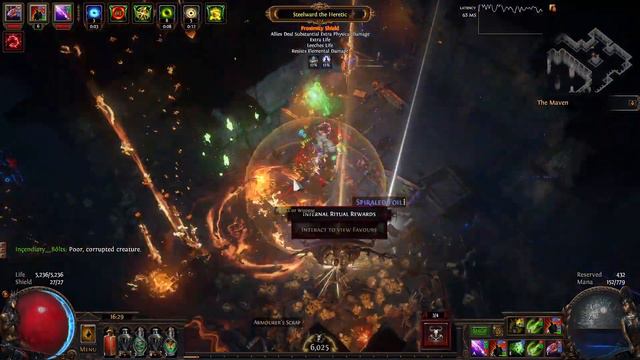 Path of Exile [3.15] Blast Rain + Focused Artillery Ballista Raider: T16 Tower смотреть онлайн