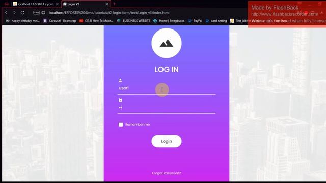 Create Working Login Form Using HTML, CSS, PHP, BOOTSTRAP || Login Form || Source Code смотреть онлайн